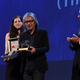Film director Lav Diaz receives the Golden Lion for Best Film at last year’s Venice Film Festival / Image via Getty